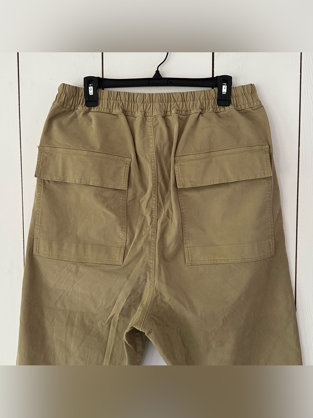 Nili Lotan Walker Khaki Drawstring Trousers Sz L Tan - Picture 7 of 13